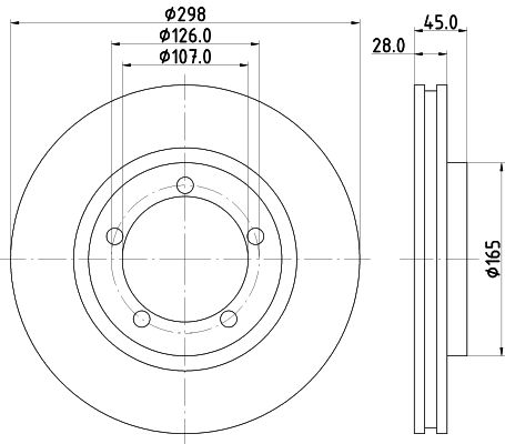 HELLA PAGID Bremžu diski 8DD 355 101-571